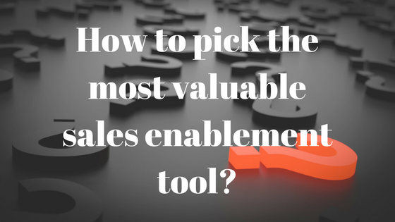 sales enablement tool requirements