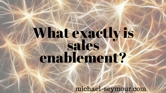 What actually is sales enablement