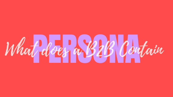 What does a B2B Persona Contain?